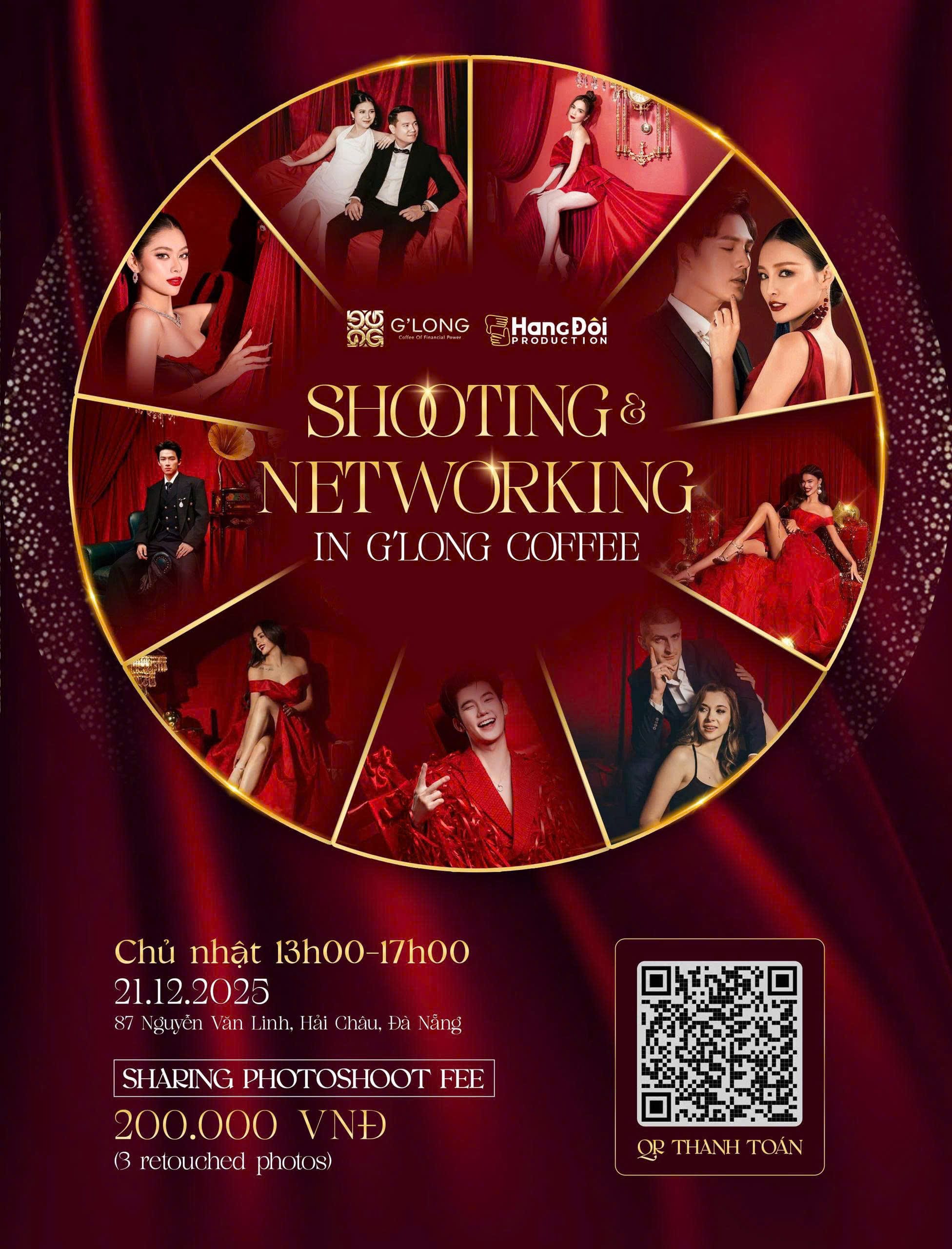 Poster Shooting and Networking Glong Coffe Đà Nẵng